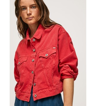 Pepe Jeans Lisičja jakna rdeča
