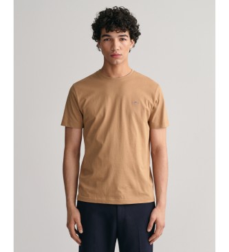 Gant T-shirt escudo castanha