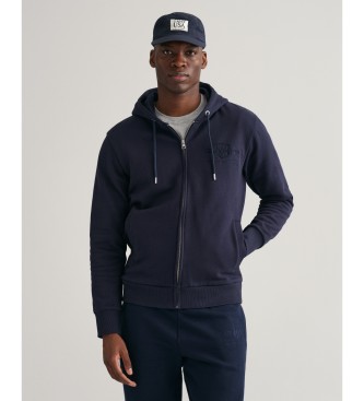 Gant Tonal Archive Shield Sweatshirt navy