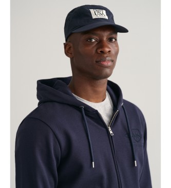 Gant Tonal Archive Shield Sweatshirt navy