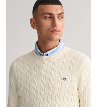 Gant Beige trui met ronde hals