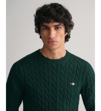 Gant Grner Pullover mit Rundhalsausschnitt