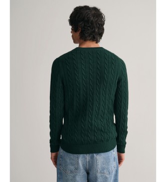 Gant Trui met groene ronde hals