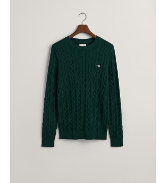 Gant Grner Pullover mit Rundhalsausschnitt