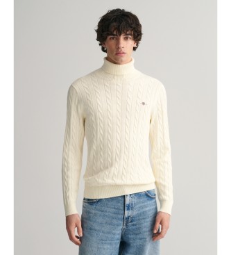 Gant Maglione beige lavorato a trecce