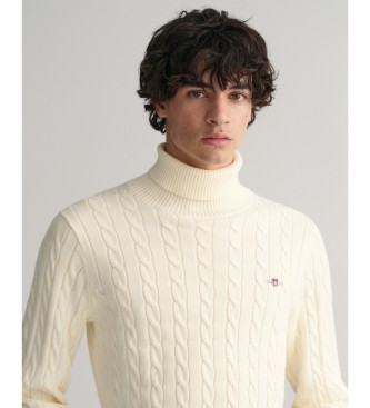 Gant Maglione beige lavorato a trecce