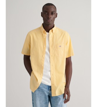 Gant Chemise Regular Fit en popeline jaune