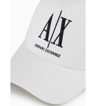 Armani Exchange Biała czapka