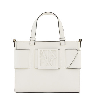 Armani Exchange Borsa tote bianca