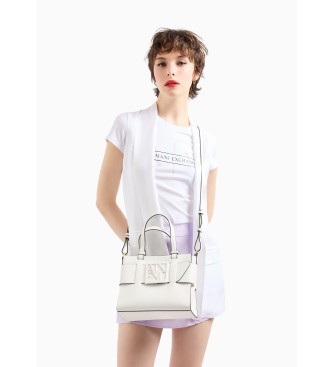 Armani Exchange Borsa tote bianca