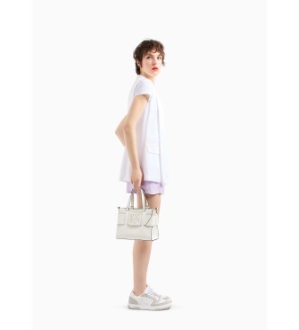 Armani Exchange Borsa tote bianca