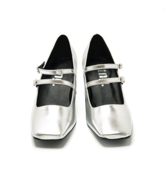 Mustang Rosalie silver shoes -Height 5cm heel