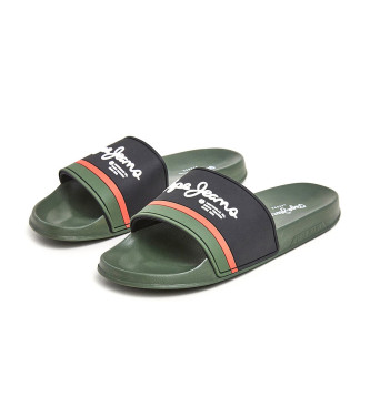 Pepe Jeans Portobello green flip-flops