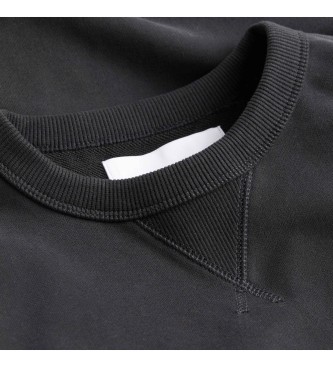 Calvin Klein Jeans Mikina z napisom Badge črna