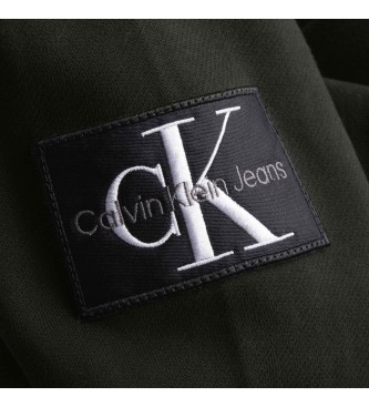 Calvin Klein Jeans Felpa con cappuccio nera con stemma