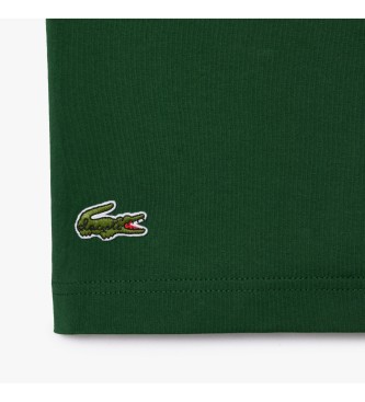Lacoste Majica s sloganom na hrbtni strani v zeleni barvi