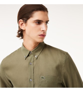 Lacoste Groen linnen shirt