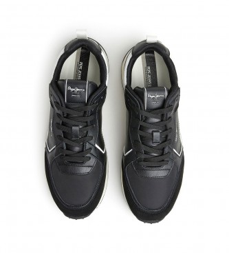 Pepe Jeans Zapatillas de Piel Joy negro