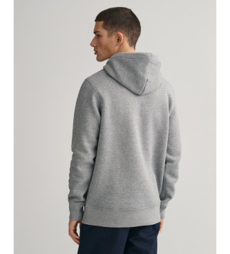Gant Archive Shield hoodie grey
