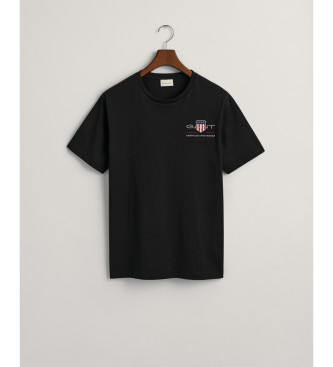 Gant T-shirt Archive Shield com bordado preto