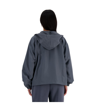 New Balance Iconic woven dark grey university jacket