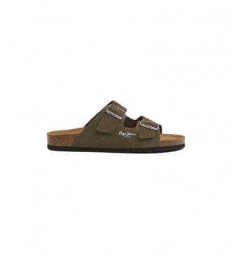 Pepe Jeans Bio Leather Sandals green