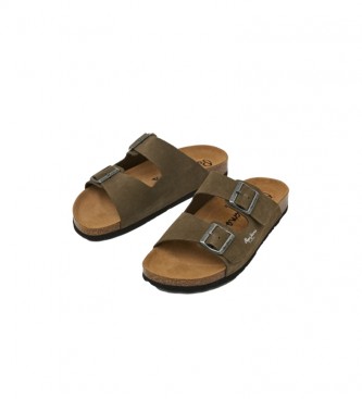 Pepe Jeans Bio Leather Sandals green