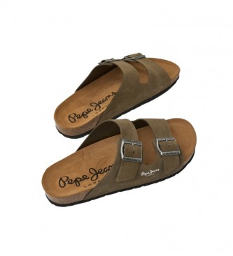Pepe Jeans Bio Leather Sandals green
