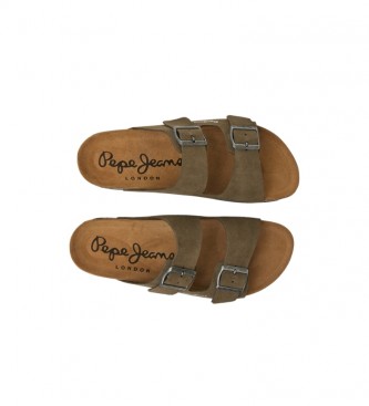 Pepe Jeans Bio Leather Sandals green