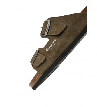 Pepe Jeans Bio Leather Sandals green
