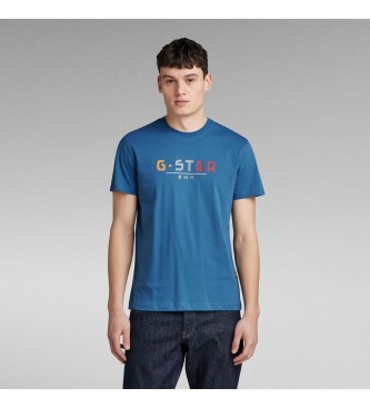 G-Star Multi Logo T-shirt blue