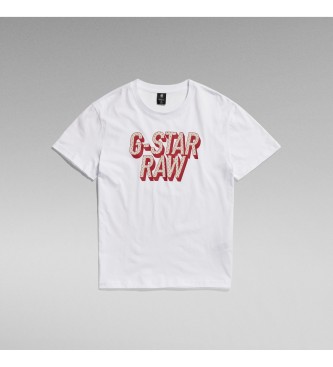 G-Star 3D T-shirt met stippen wit