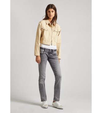 Pepe Jeans Grijze Slim Jeans