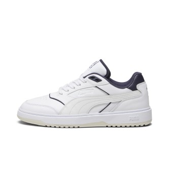 Puma Doublecourt Leder Turnschuhe wei