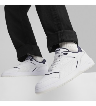 Puma Tnis de couro Doublecourt branco