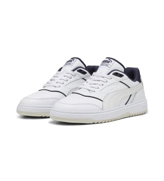 Puma Doublecourt Leder Turnschuhe wei