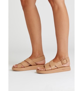 Pepe Jeans Sommer Block Wedge-sandaler i brun