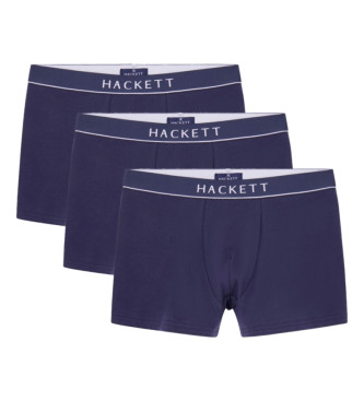 Hackett London Pack 3 Classic navy boxer shorts