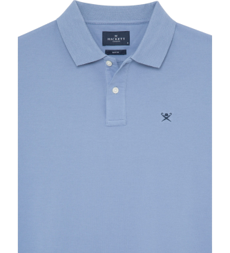 Hackett London Polo Slim Fit Logo blau