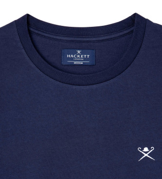 Hackett London Klasyczny granatowy T-shirt