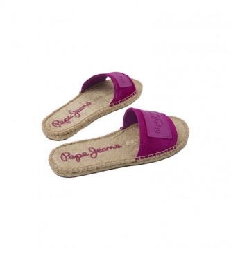 Pepe Jeans Sandales en cuir Siva Berry 