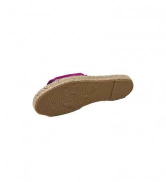 Pepe Jeans Sandales en cuir Siva Berry 