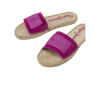 Pepe Jeans Sandales en cuir Siva Berry 