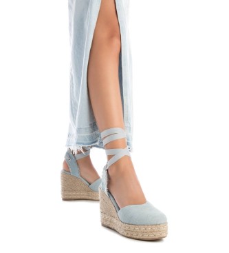 Xti Sandals 142760 blue -Height 9cm heel