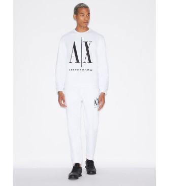 Armani Exchange Klassisk sweatshirt hvid
