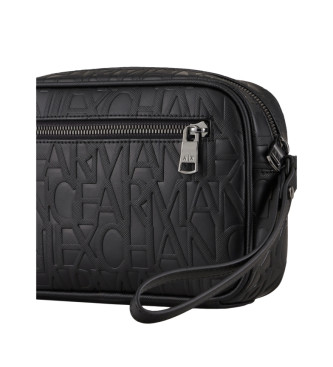 Armani Exchange Neceser Tejido Recubierto negro