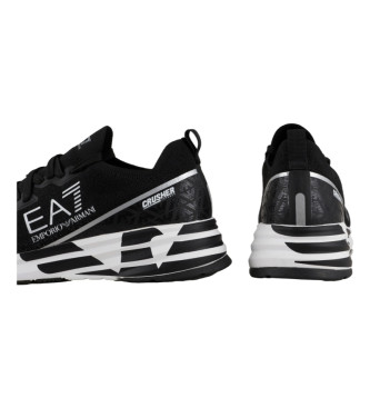 EA7 Crusher Distance Knit Shoes czarny
