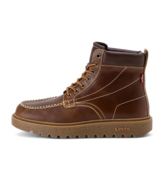 Levi's Bottines en cuir marron Abner Red Tab