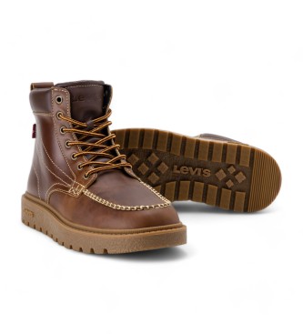 Levi's Botins Abner Red Tab em pele castanha