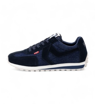 Levi's Scarpe da ginnastica blu scuro Stryder con linguetta rossa